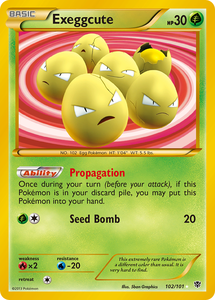 Exeggcute (102/101) [Black & White: Plasma Blast] | Fandemonia Ltd