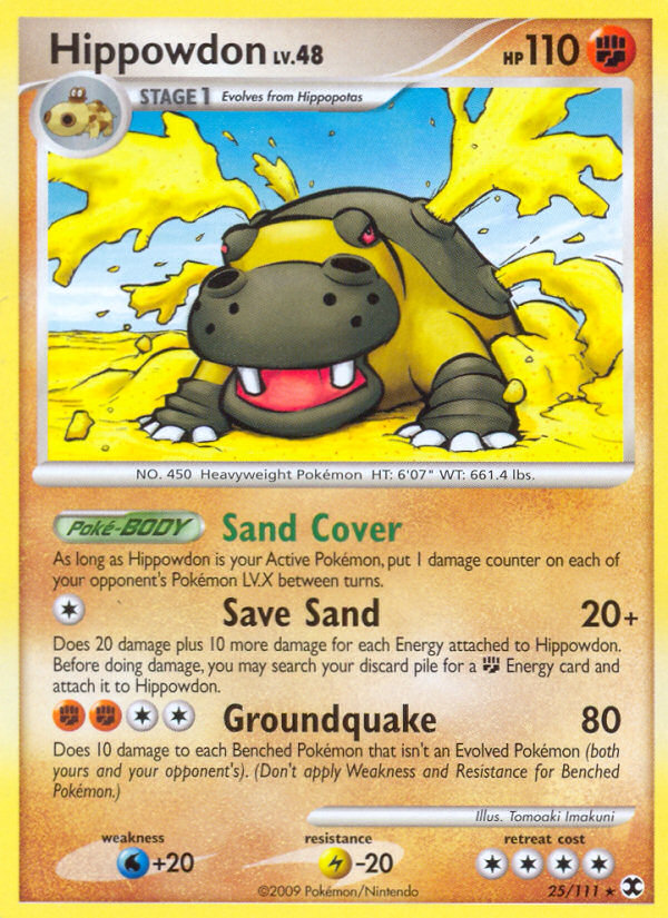 Hippowdon (25/111) [Platinum: Rising Rivals] | Fandemonia Ltd