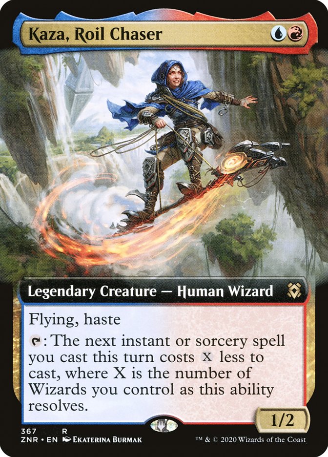Kaza, Roil Chaser (Extended Art) [Zendikar Rising] | Fandemonia Ltd