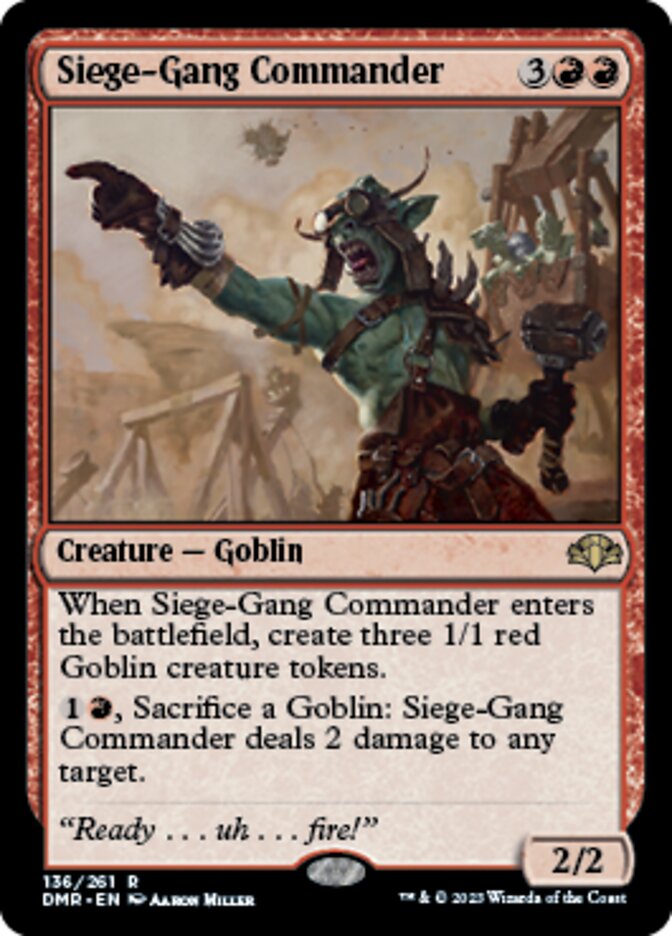 Siege-Gang Commander [Dominaria Remastered] | Fandemonia Ltd
