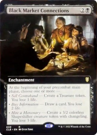 Black Market Connections (Extended Art) [Commander Legends: Battle for Baldur's Gate] | Fandemonia Ltd