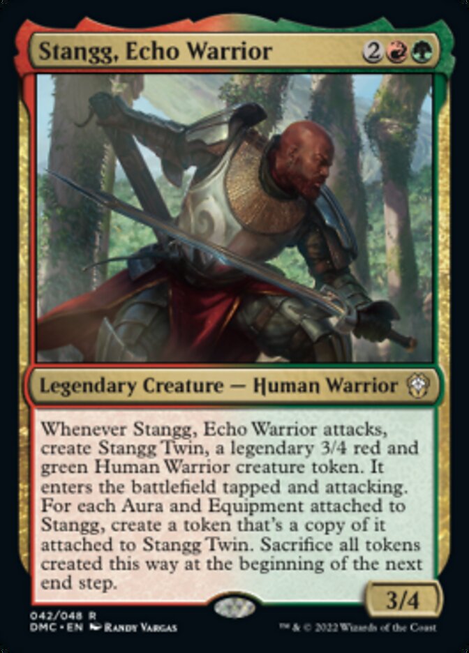 Stangg, Echo Warrior [Dominaria United Commander] | Fandemonia Ltd
