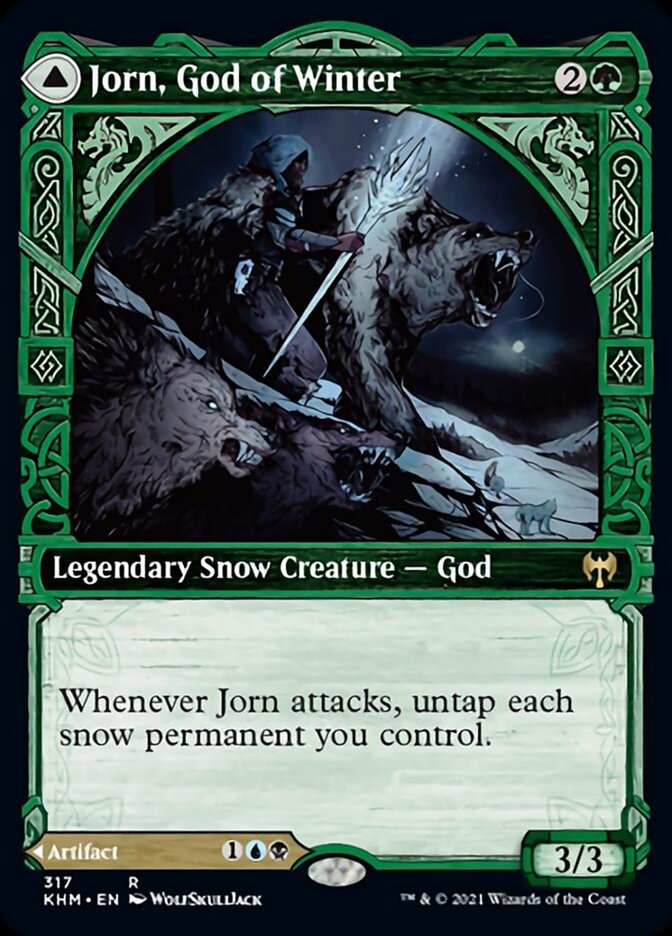 Jorn, God of Winter // Kaldring, the Rimestaff (Showcase) [Kaldheim] | Fandemonia Ltd