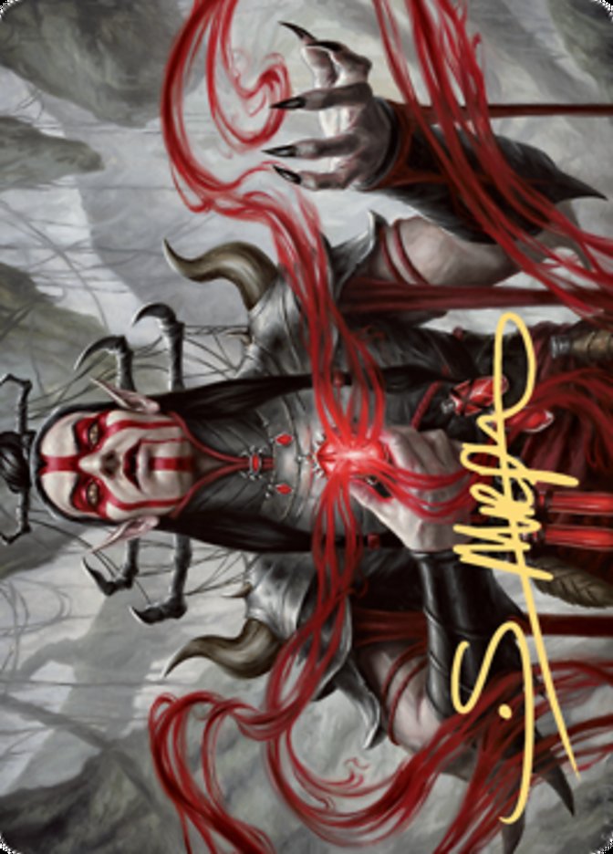 Malakir Blood-Priest Art Card (Gold-Stamped Signature) [Zendikar Rising Art Series] | Fandemonia Ltd