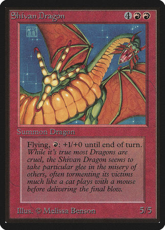 Shivan Dragon [Limited Edition Beta] | Fandemonia Ltd