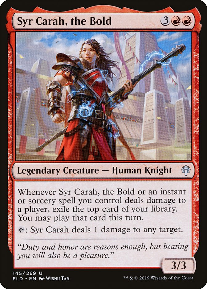 Syr Carah, the Bold [Throne of Eldraine] | Fandemonia Ltd