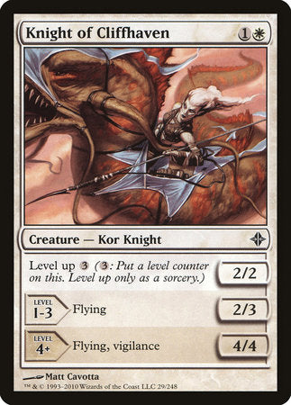 Knight of Cliffhaven [Rise of the Eldrazi] | Fandemonia Ltd