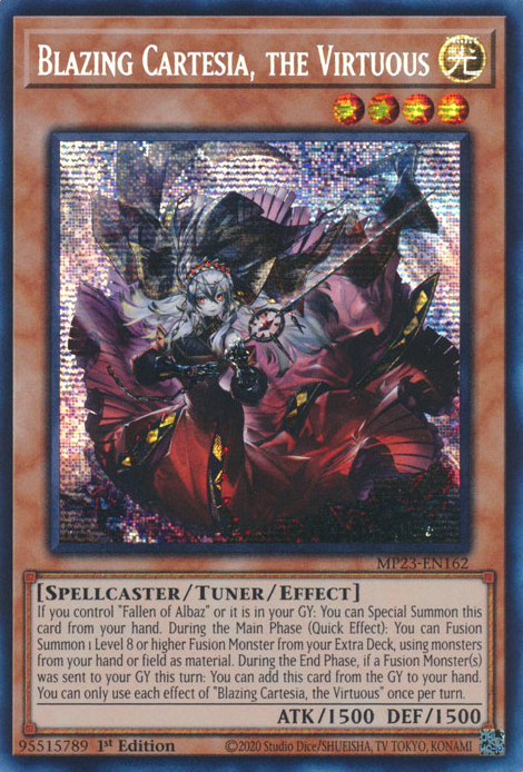 Blazing Cartesia, the Virtuous [MP23-EN162] Prismatic Secret Rare | Fandemonia Ltd