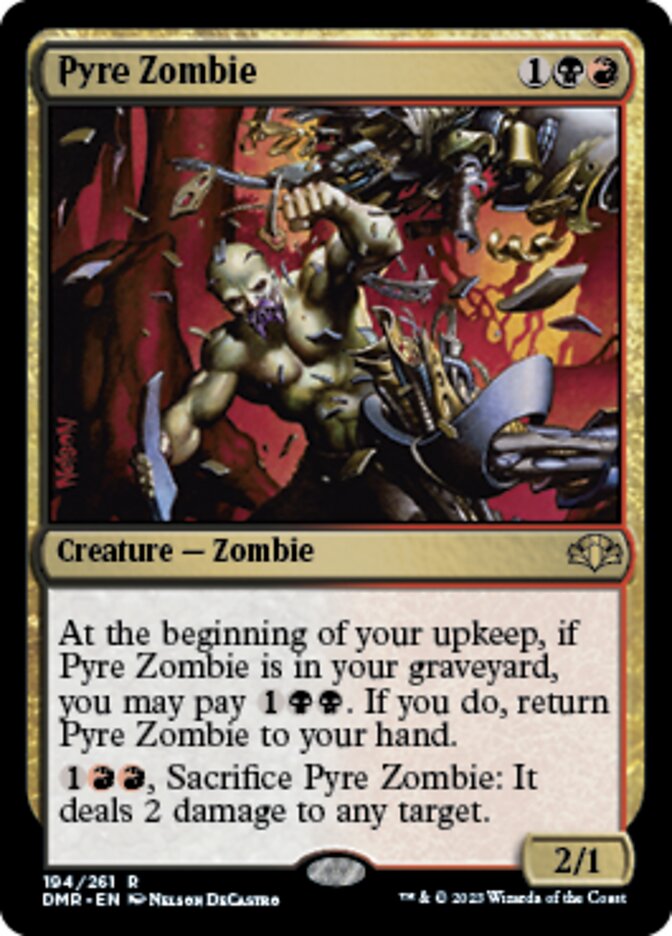 Pyre Zombie [Dominaria Remastered] | Fandemonia Ltd