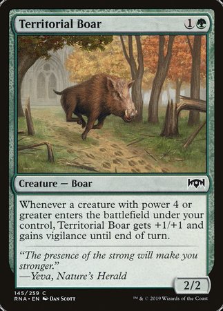 Territorial Boar [Ravnica Allegiance] | Fandemonia Ltd
