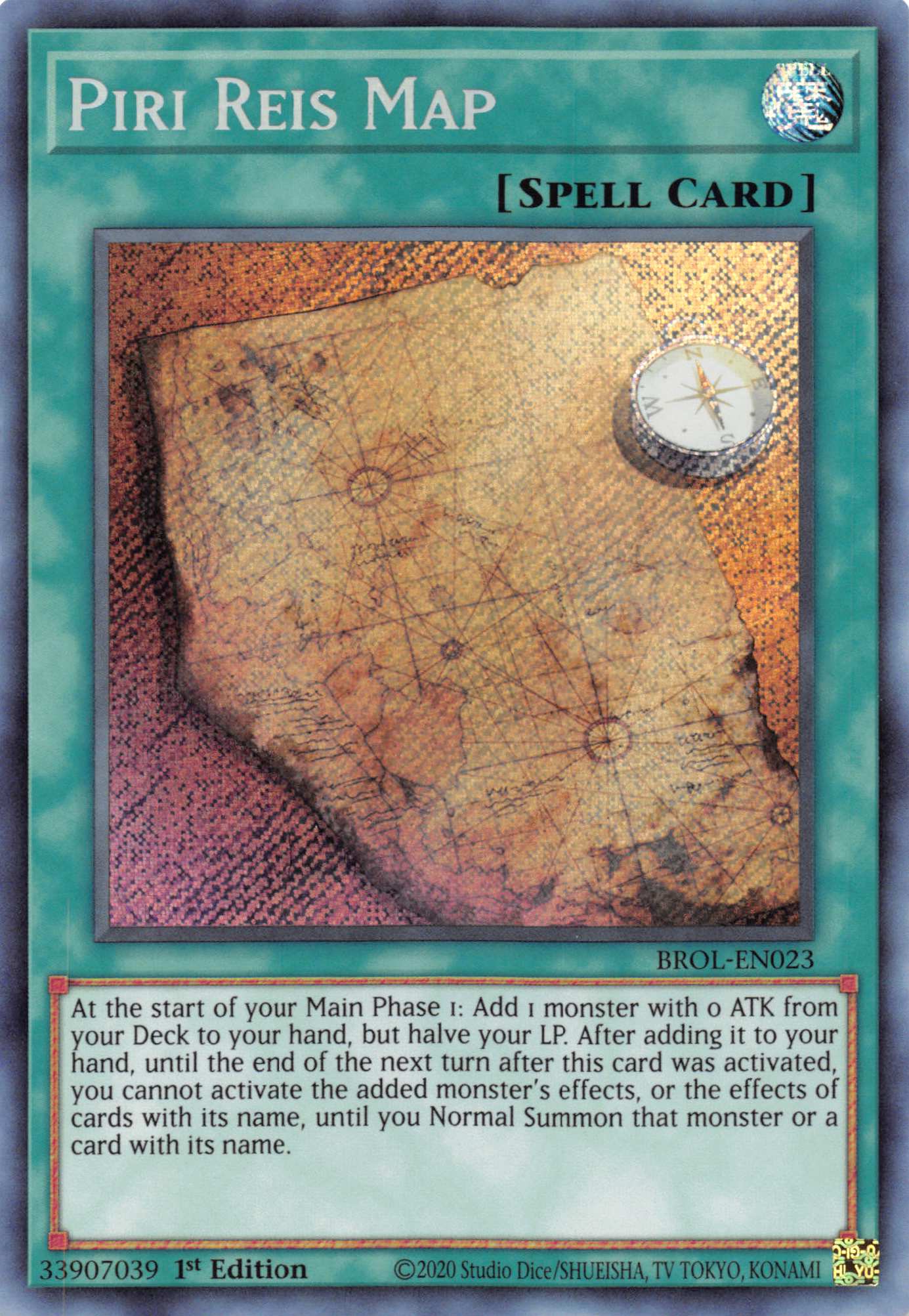 Piri Reis Map [BROL-EN023] Secret Rare | Fandemonia Ltd