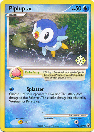 Piplup (72/100) [Countdown Calendar Promos] | Fandemonia Ltd