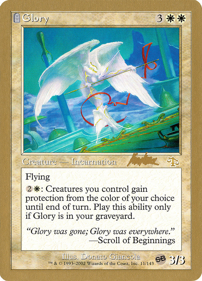 Glory (Brian Kibler) (SB) [World Championship Decks 2002] | Fandemonia Ltd