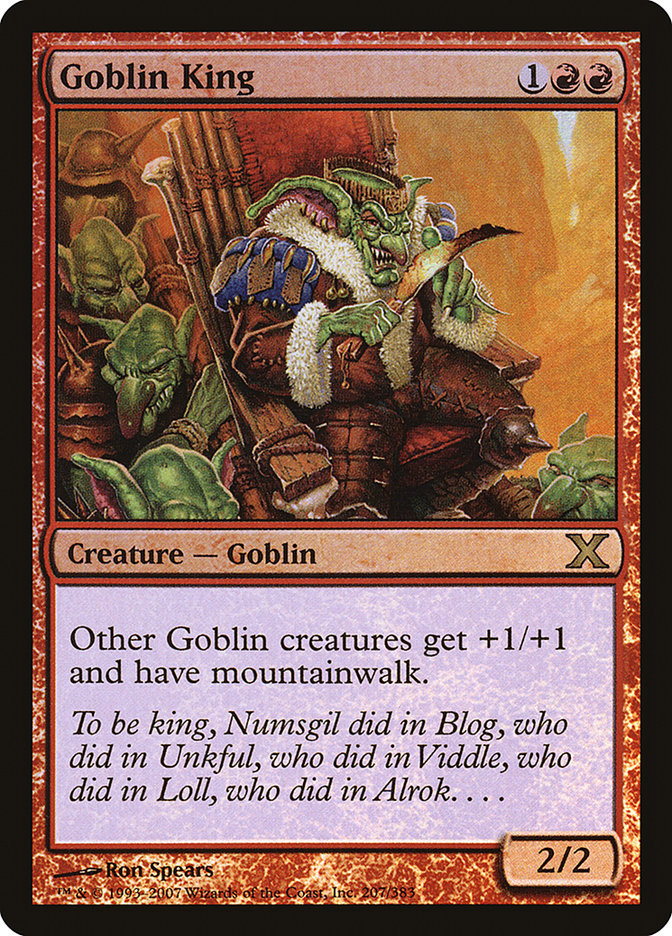 Goblin King (Premium Foil) [Tenth Edition] | Fandemonia Ltd