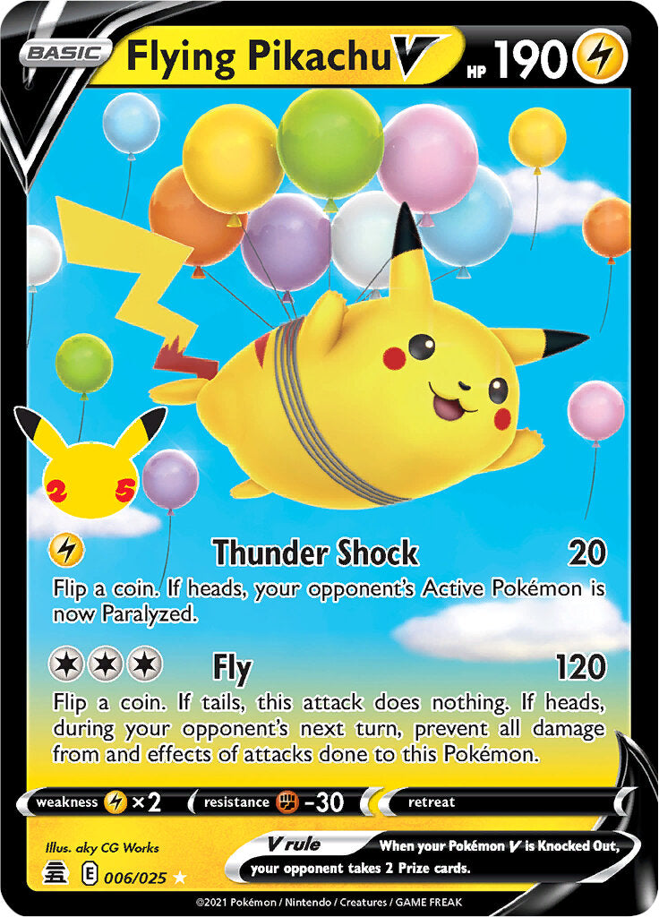 Flying Pikachu V (006/025) [Celebrations: 25th Anniversary] | Fandemonia Ltd