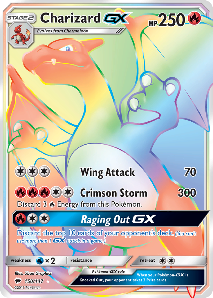 Charizard GX (150/147) [Sun & Moon: Burning Shadows] | Fandemonia Ltd