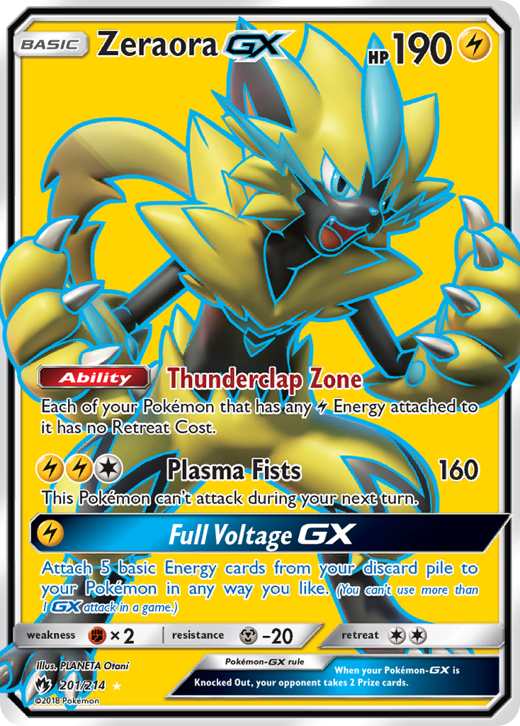 Zeraora GX (201/214) [Sun & Moon: Lost Thunder] | Fandemonia Ltd