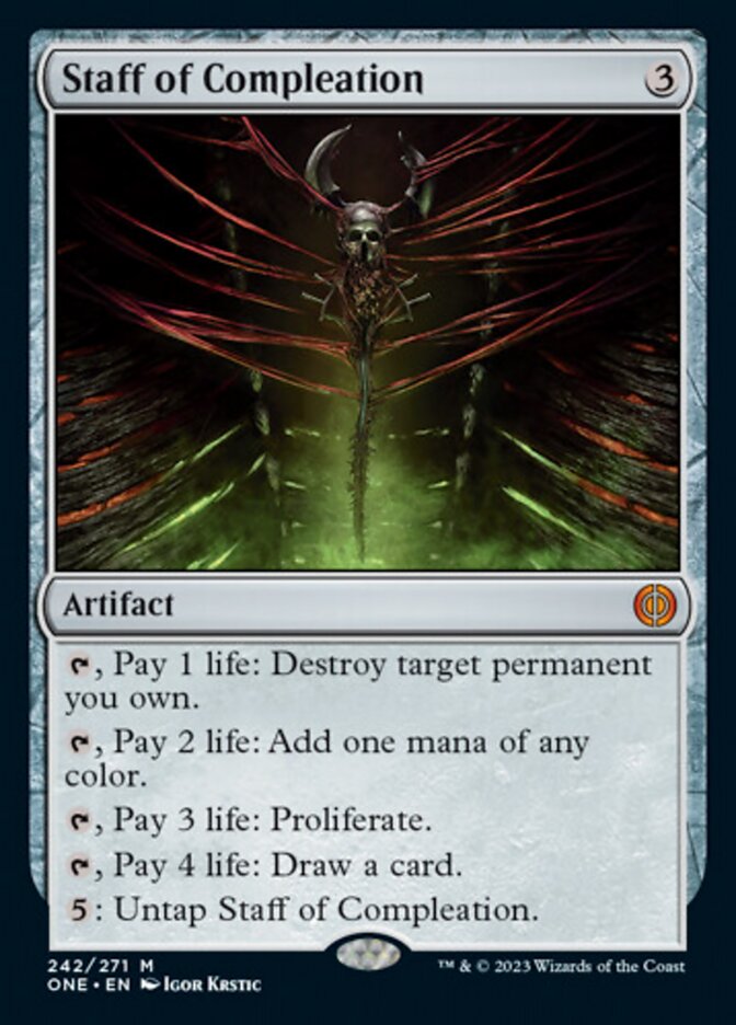 Staff of Compleation [Phyrexia: All Will Be One] | Fandemonia Ltd
