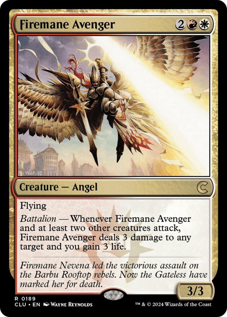 Firemane Avenger [Ravnica: Clue Edition] | Fandemonia Ltd
