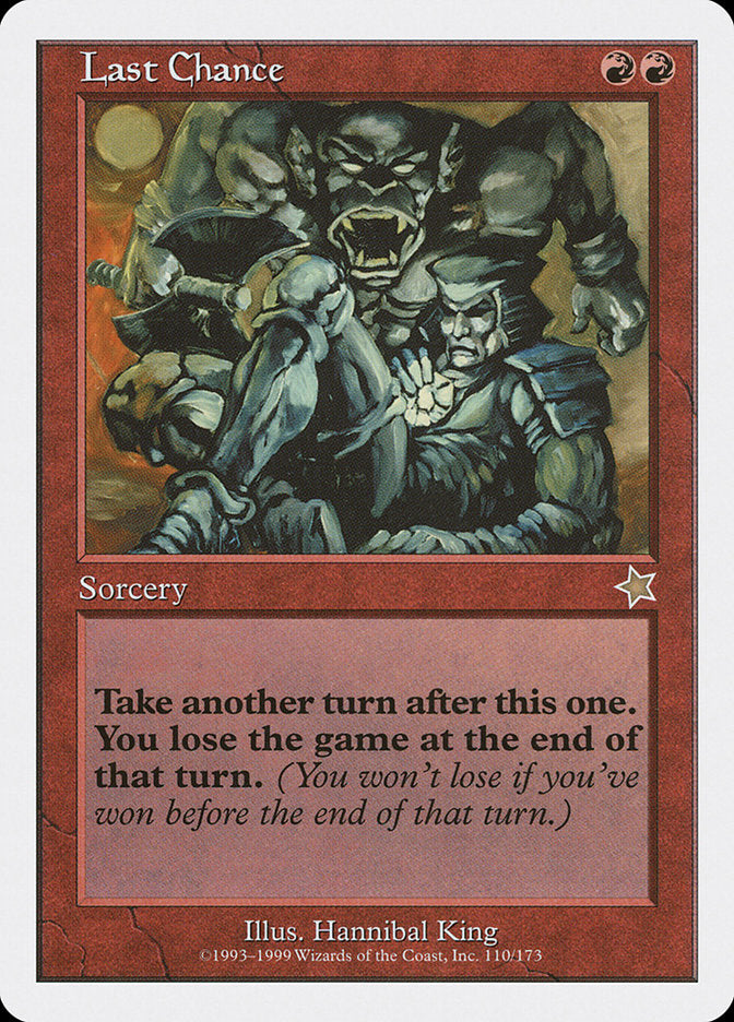 Last Chance [Starter 1999] | Fandemonia Ltd