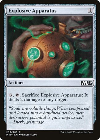 Explosive Apparatus [Core Set 2019] | Fandemonia Ltd