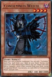Condemned Witch [MAGO-EN129] Rare | Fandemonia Ltd