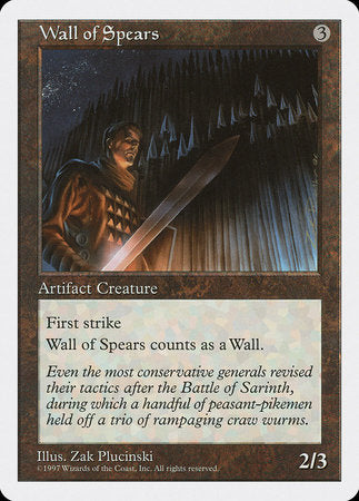 Wall of Spears [Fifth Edition] | Fandemonia Ltd