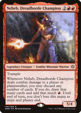 Neheb, Dreadhorde Champion [War of the Spark] | Fandemonia Ltd