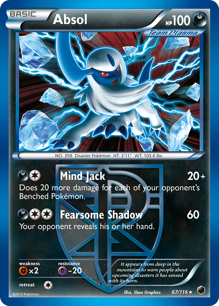 Absol (67/116) [Black & White: Plasma Freeze] | Fandemonia Ltd