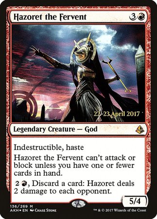Hazoret the Fervent [Amonkhet Promos] | Fandemonia Ltd
