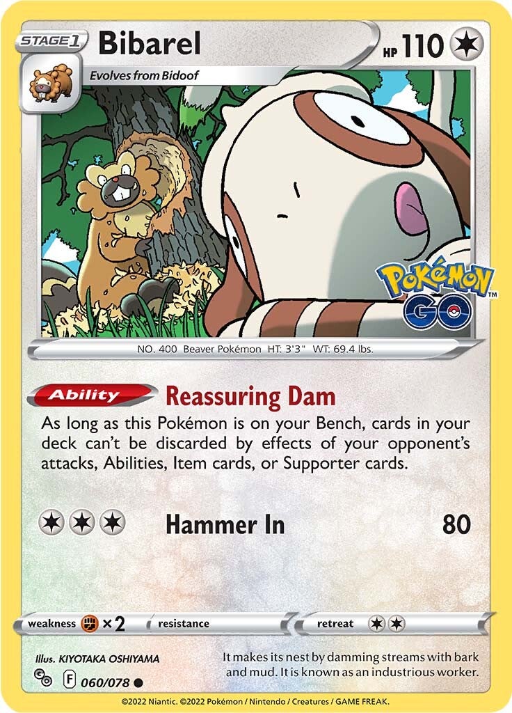 Bibarel (060/078) [Pokémon GO] | Fandemonia Ltd
