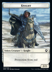 Zombie Knight // Knight Double-sided Token [Dominaria United Commander Tokens] | Fandemonia Ltd