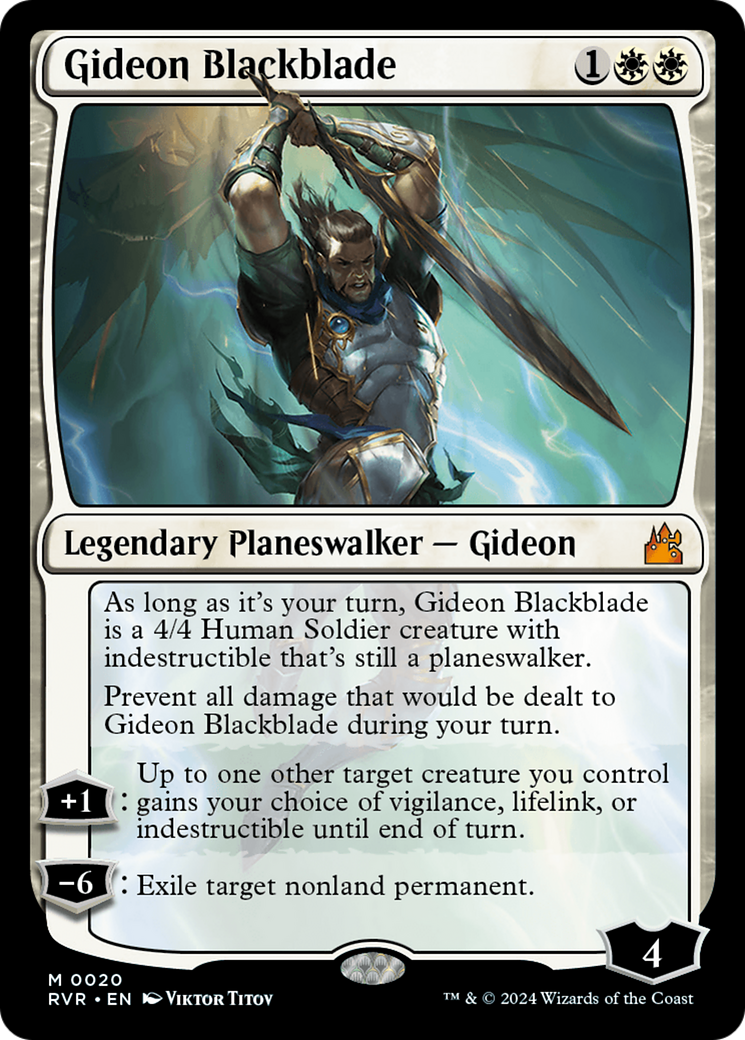Gideon Blackblade [Ravnica Remastered] | Fandemonia Ltd
