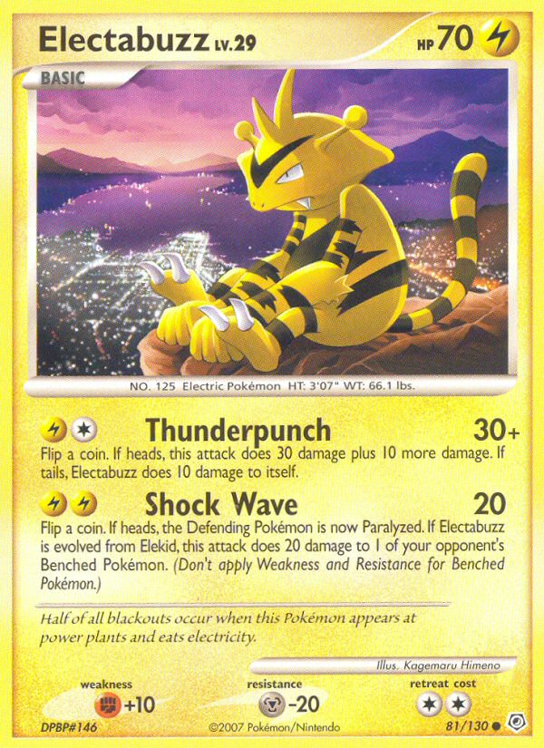 Electabuzz (81/130) [Diamond & Pearl: Base Set] | Fandemonia Ltd
