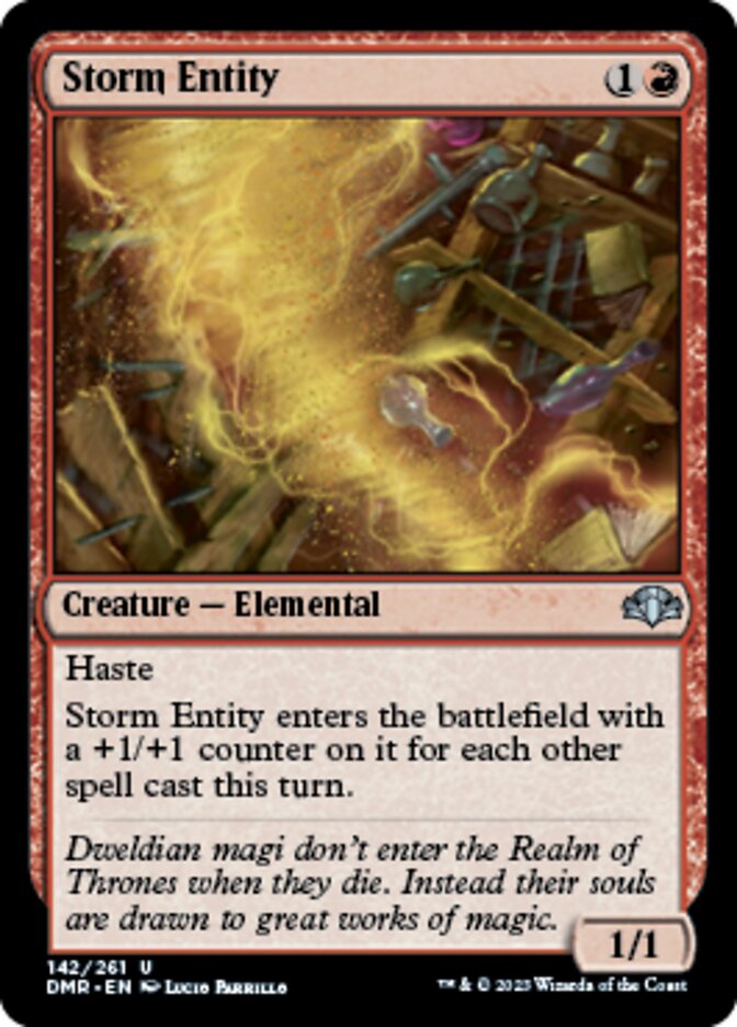 Storm Entity [Dominaria Remastered] | Fandemonia Ltd