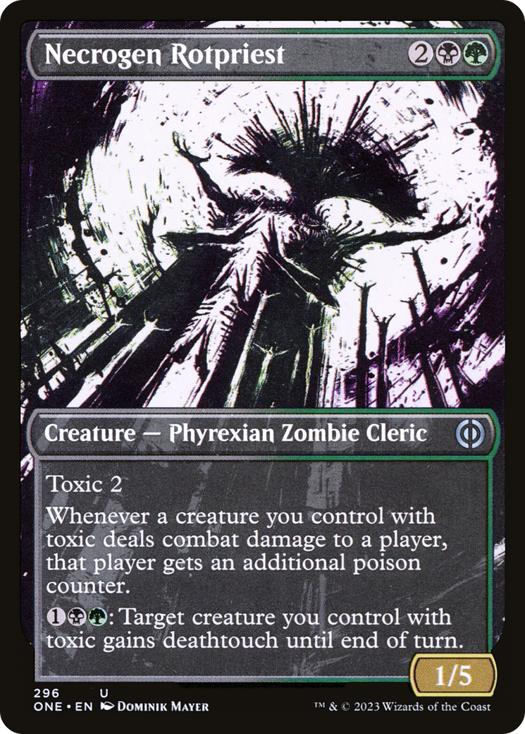 Necrogen Rotpriest (Borderless Ichor) [Phyrexia: All Will Be One] | Fandemonia Ltd