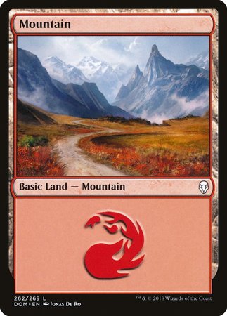 Mountain (262) [Dominaria] | Fandemonia Ltd