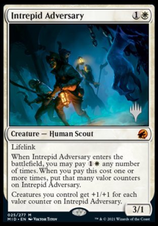 Intrepid Adversary (Promo Pack) [Innistrad: Midnight Hunt Promos] | Fandemonia Ltd