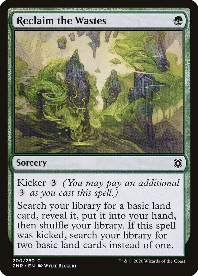 Reclaim the Wastes [Zendikar Rising] | Fandemonia Ltd