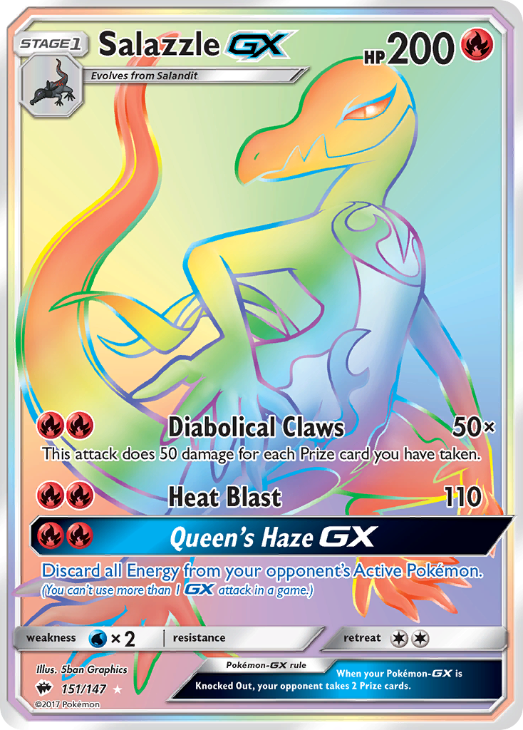 Salazzle GX (151/147) [Sun & Moon: Burning Shadows] | Fandemonia Ltd