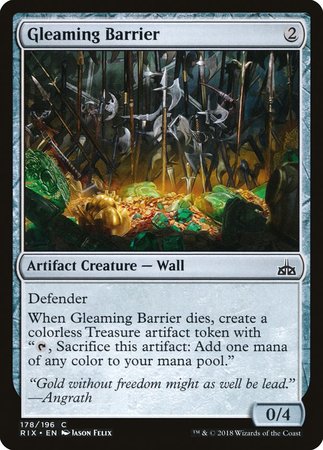 Gleaming Barrier [Rivals of Ixalan] | Fandemonia Ltd