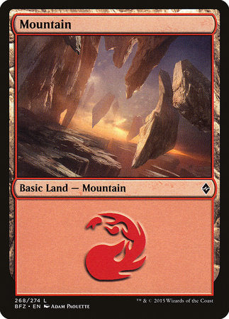 Mountain (268) [Battle for Zendikar] | Fandemonia Ltd