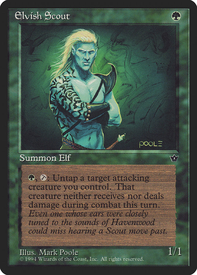 Elvish Scout (Mark Poole) [Fallen Empires] | Fandemonia Ltd