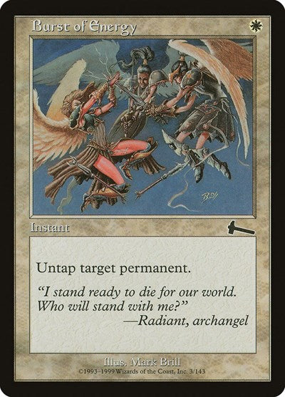 Burst of Energy [Urza's Legacy] | Fandemonia Ltd
