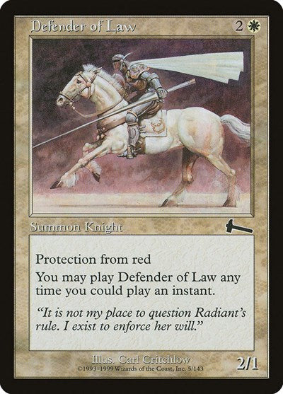 Defender of Law [Urza's Legacy] | Fandemonia Ltd