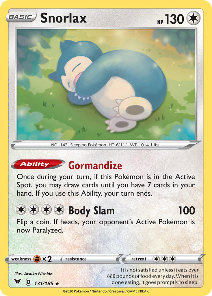 Snorlax (131/185) [Sword & Shield: Vivid Voltage] | Fandemonia Ltd