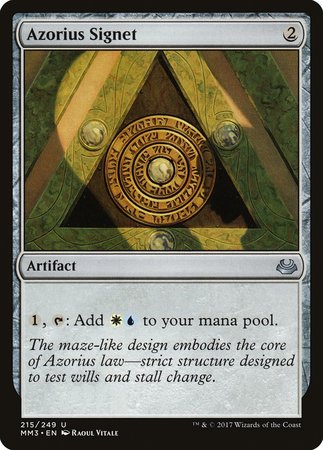 Azorius Signet [Modern Masters 2017] | Fandemonia Ltd