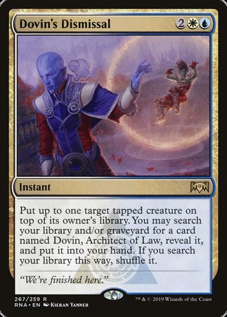 Dovin's Dismissal [Ravnica Allegiance] | Fandemonia Ltd