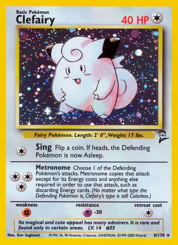 Clefairy (6/130) [Base Set 2] | Fandemonia Ltd