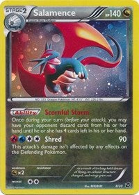 Salamence (8/20) (Cosmos Holo) (Blister Exclusive) [Black & White: Dragon Vault] | Fandemonia Ltd
